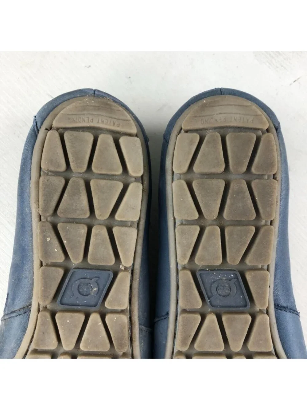 Born Women's Size 9M Sebra Denim Blue Leather Round Toe Slip On Flats Shoes